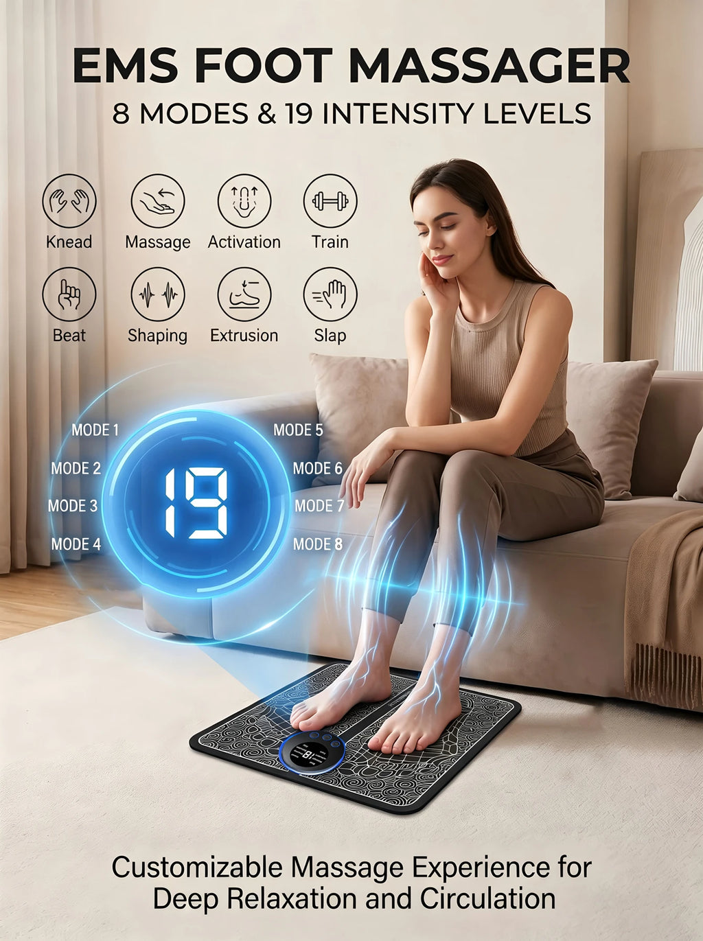 Rechargeable Electric Foot Massager
