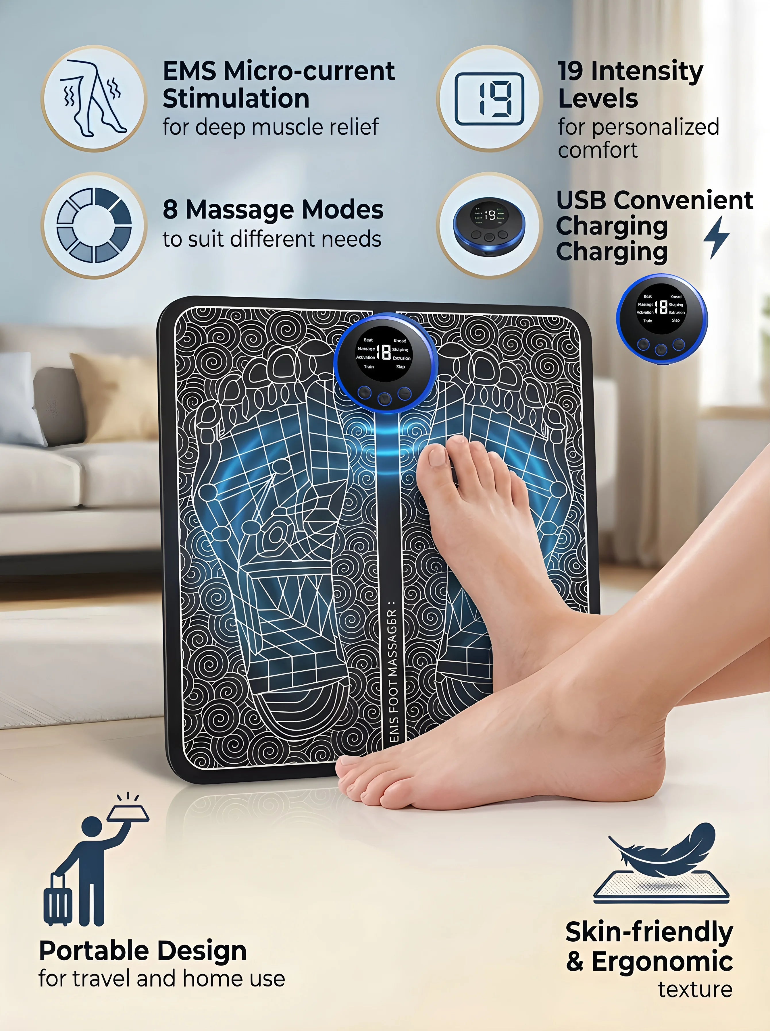 Rechargeable Electric Foot Massager